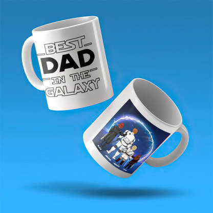 Personalized Best Dad in the Galaxy Mug Father's Day Gift