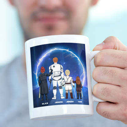 Personalized Best Dad in the Galaxy Mug Father's Day Gift