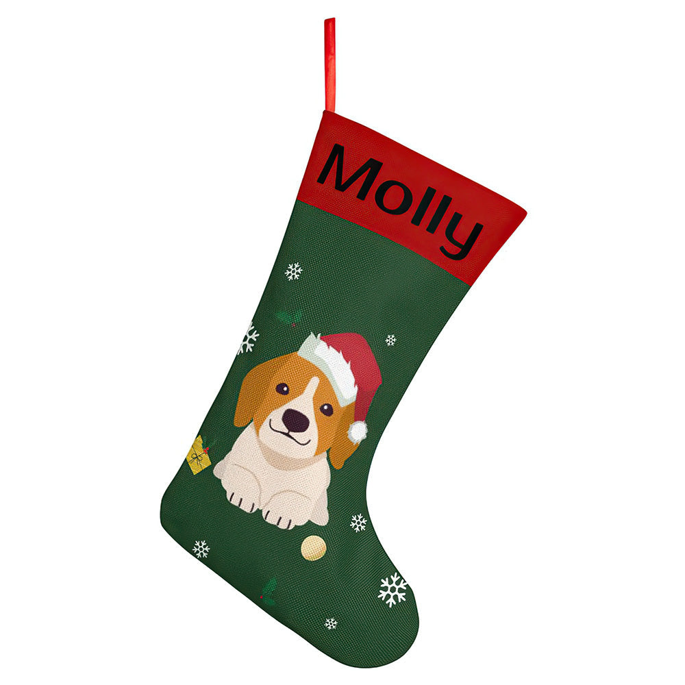 Personalised Christmas Stocking - Ballantines Font - Custom Name Stocking Christmas Gift For Family