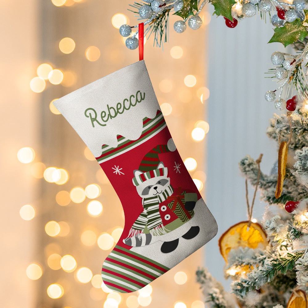 Personalized Name Christmas Stockings Custom Text Christmas Gifts