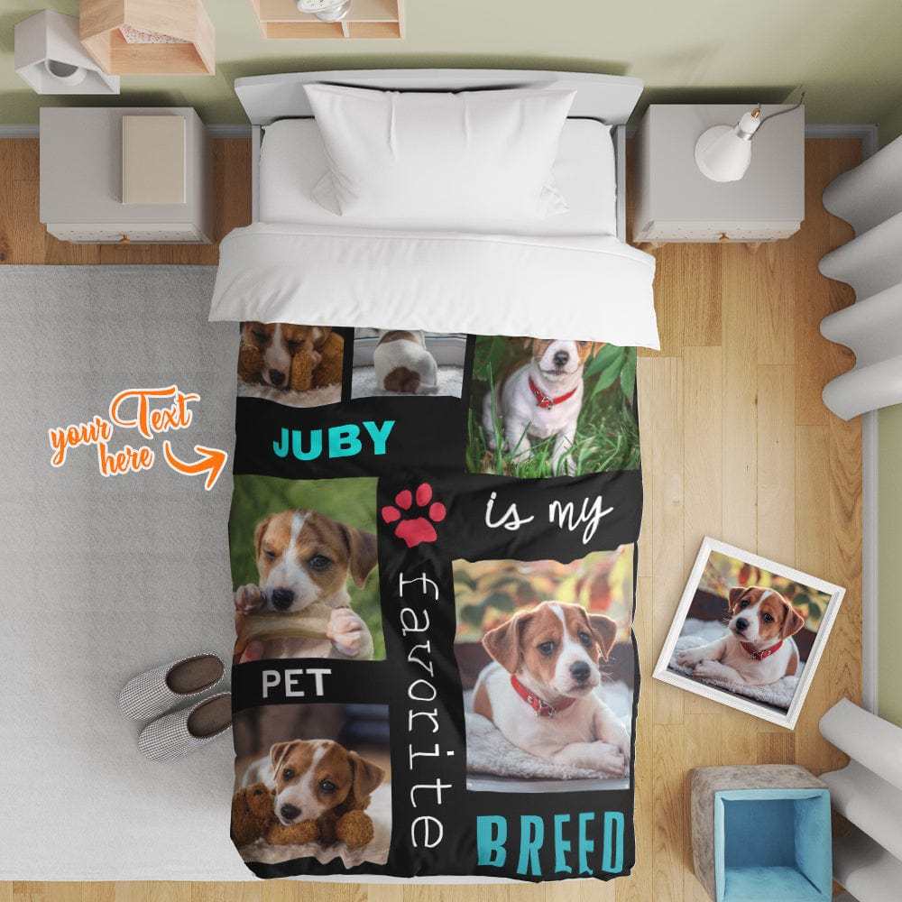 Personalized Photo Collage Bedding Custom Bedding Duvet Cover Single Bed Sheet Gifts