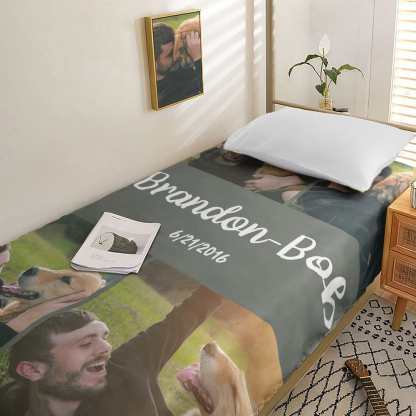 Personalized Photo Collage Bedding Custom Bedding Duvet Cover Single Bed Sheet Gifts