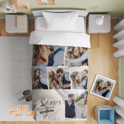 Personalized Photo Collage Bedding Custom Bedding Duvet Cover Single Bed Sheet Gifts