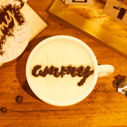 Custom Engraved Acrylic Coffee Stencil House Warming Gift for Her