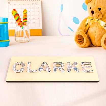 Custom Acrylic Name Puzzle Personalized Name Puzzle Montessori Toys for Baby Gift
