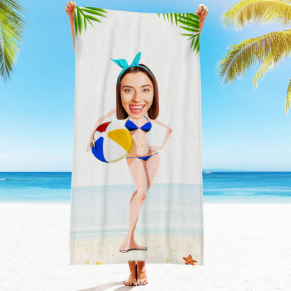 Engraved Photo Towel Gift for Girlfriend or Boyfriend Personalized Towel Personalized Gifts