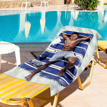 Custom Photo Face Beach Towel Face Towel With Your Dream Body Best Friend Gift 80*160cm