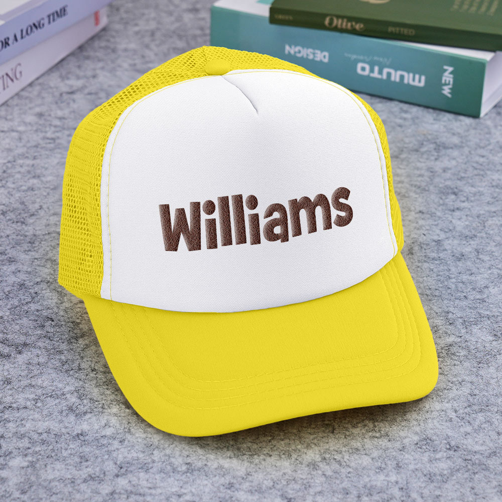 Custom Puff Print Trucker Hat Personalized Name Foam Trucker Caps for Adult Back to School Gift