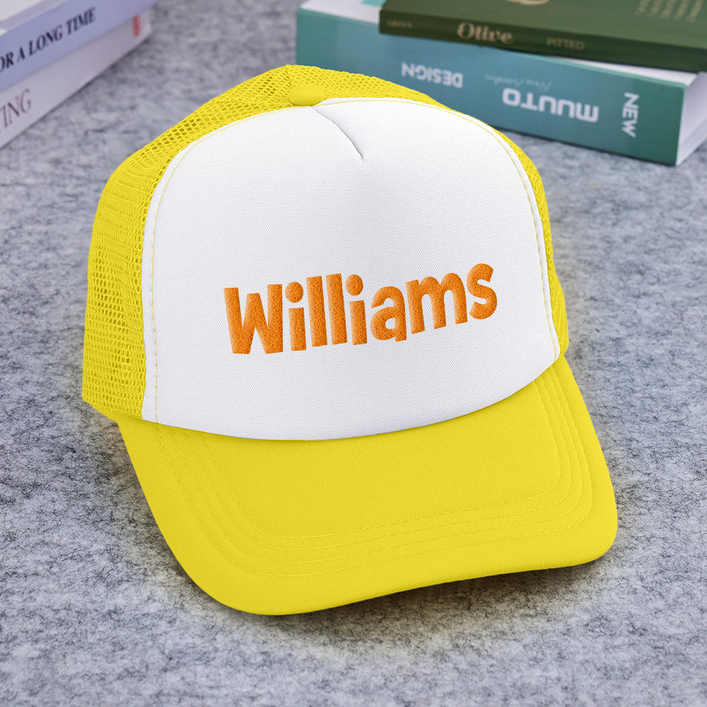 Custom Puff Print Trucker Hat Personalized Name Foam Trucker Caps for Adult Back to School Gift