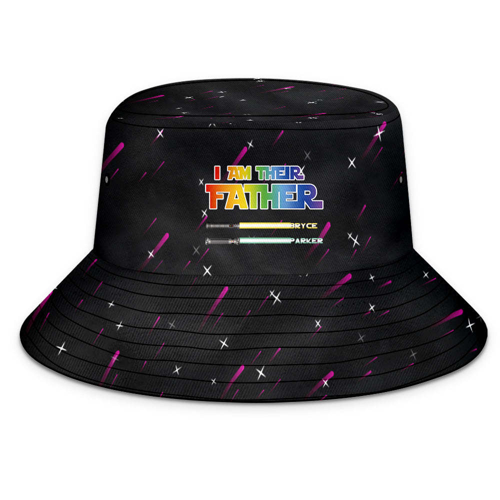 Custom Bucket Hat Light Saber I Am Their Father Bucket Hat Gifts for Father