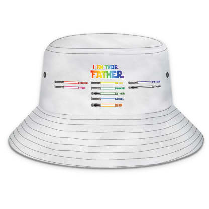 Custom Bucket Hat Light Saber I Am Their Father Bucket Hat Gifts for Father