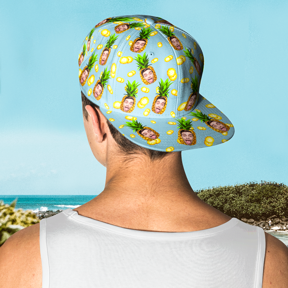 Custom Face Hawaiian Style Baseball Cap Gifts for Him
