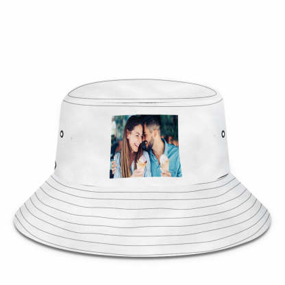 Custom Photo Bucket Hat Personalized Summer Sun Hat Fisherman Cap