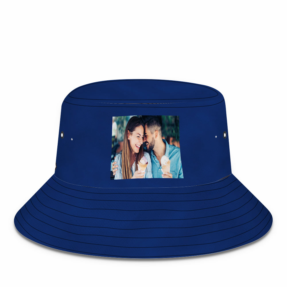 Custom Photo Bucket Hat Personalized Summer Sun Hat Fisherman Cap