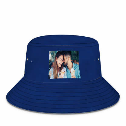 Custom Photo Bucket Hat Personalized Summer Sun Hat Fisherman Cap