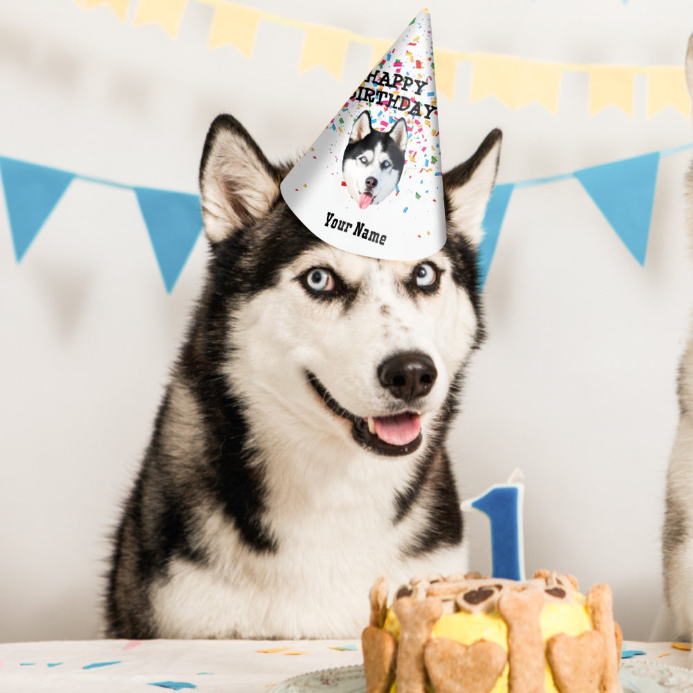Personalized Pet Birthday Party Hat for Pet Party Decoration Supplies
