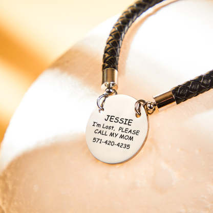 Personalized Collar Engraved Metal Pendant Leather Pet Collar Lovely Pet Gift for Pet Lovers