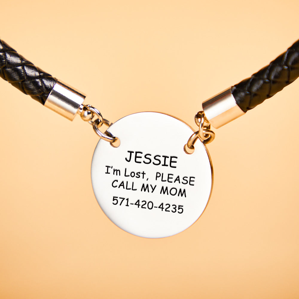 Personalized Collar Engraved Metal Pendant Leather Pet Collar Lovely Pet Gift for Pet Lovers