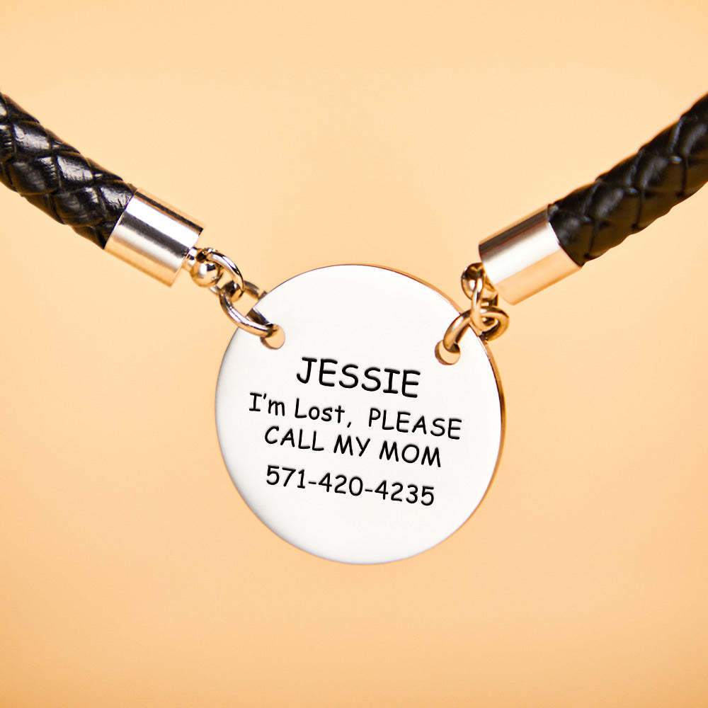 Personalized Collar Engraved Metal Pendant Leather Pet Collar Lovely Pet Gift for Pet Lovers
