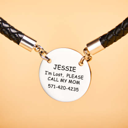 Personalized Collar Engraved Metal Pendant Leather Pet Collar Lovely Pet Gift for Pet Lovers