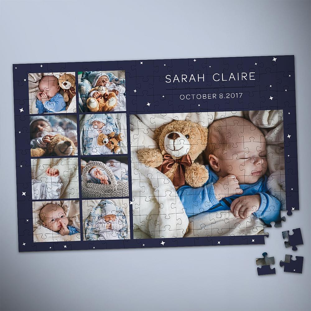 Custom Photo Jigsaw Puzzle Gift For Newborn 35 1000 Pieces - 9 Pictures