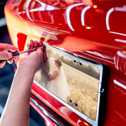 Personalized Photo License Plate Novelty Auto Tag Car License Plate