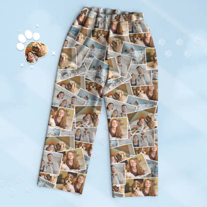 Custom 4 Photo Print Pajamas Personalized Memory Pajama Special Gift