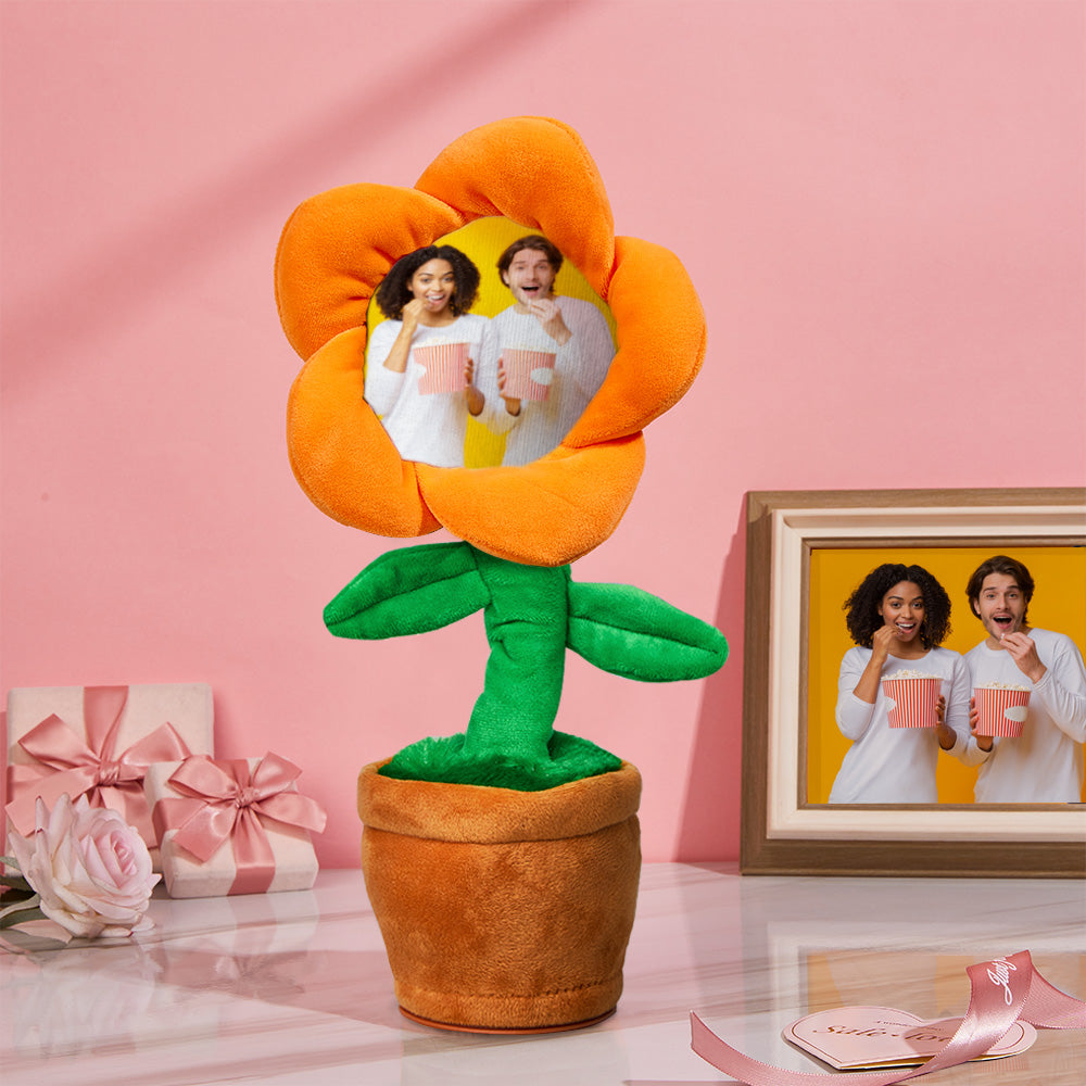 Custom Photo Dancing Plant Recording Music Toy Flower Singing Sunflower