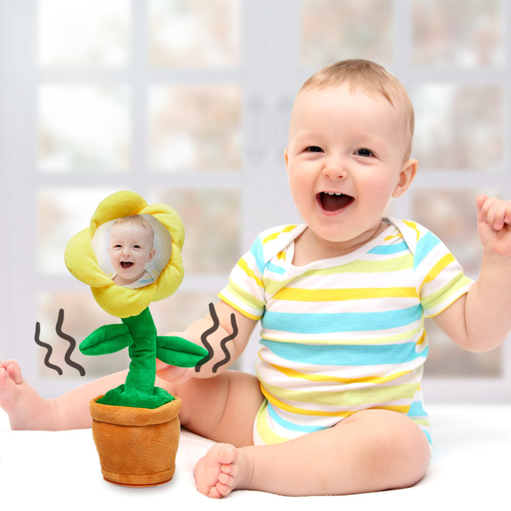 Custom Photo Dancing Plant Recording Music Toy Flower Singing Sunflower