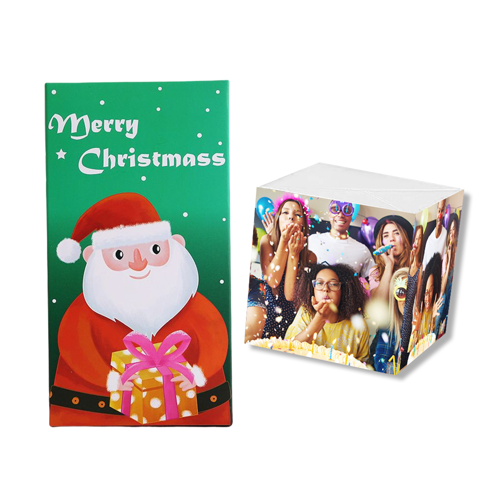 Custom Photo Surprise Box Personalized Text Surprise Explosion Bounce Box - Merry Christmas