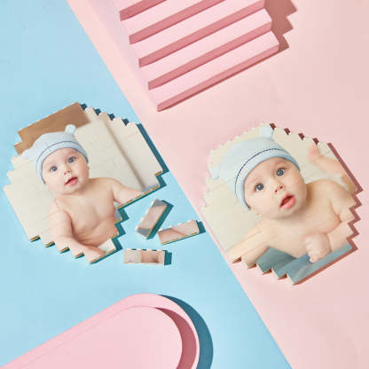 Custom Photo Building Bricks Personalised Block Octagon Shape