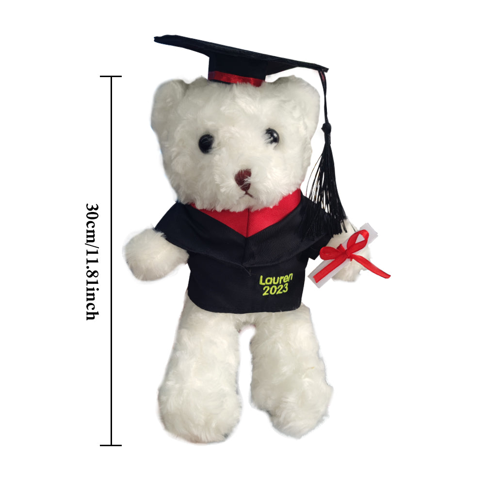 Personalized Graduation Bears Plush Stuffed Animal Bear for Graduation Gift