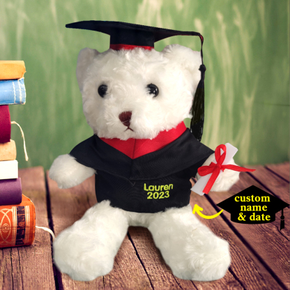 Personalized Graduation Bears Plush Stuffed Animal Bear for Graduation Gift