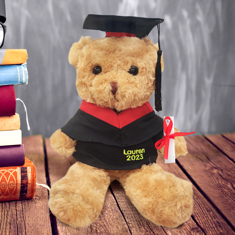 Personalized Graduation Bears Plush Stuffed Animal Bear for Graduation Gift