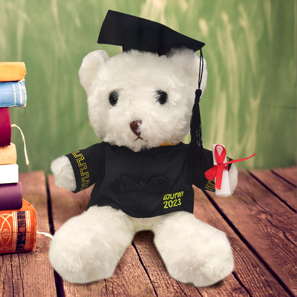Personalized Graduation Bears Plush Stuffed Animal Bear for Graduation Gift
