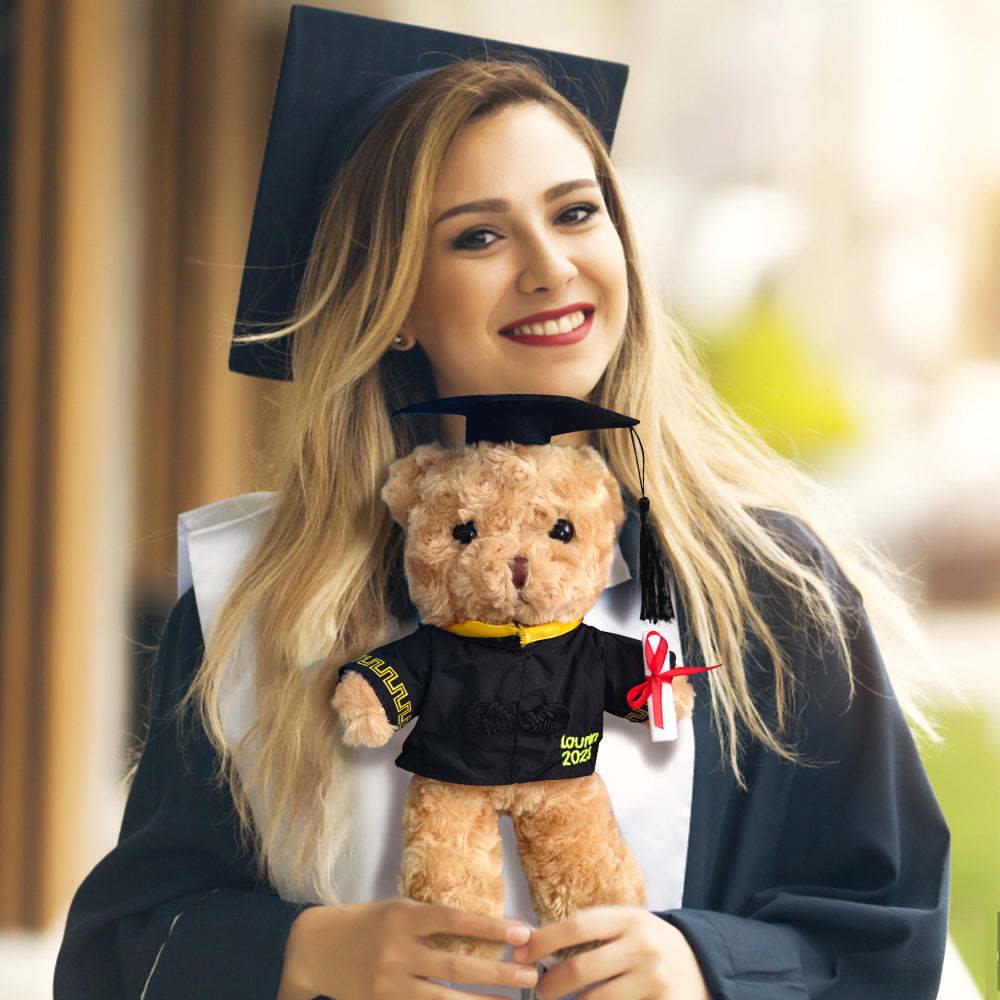 Personalized Graduation Bears Plush Stuffed Animal Bear for Graduation Gift