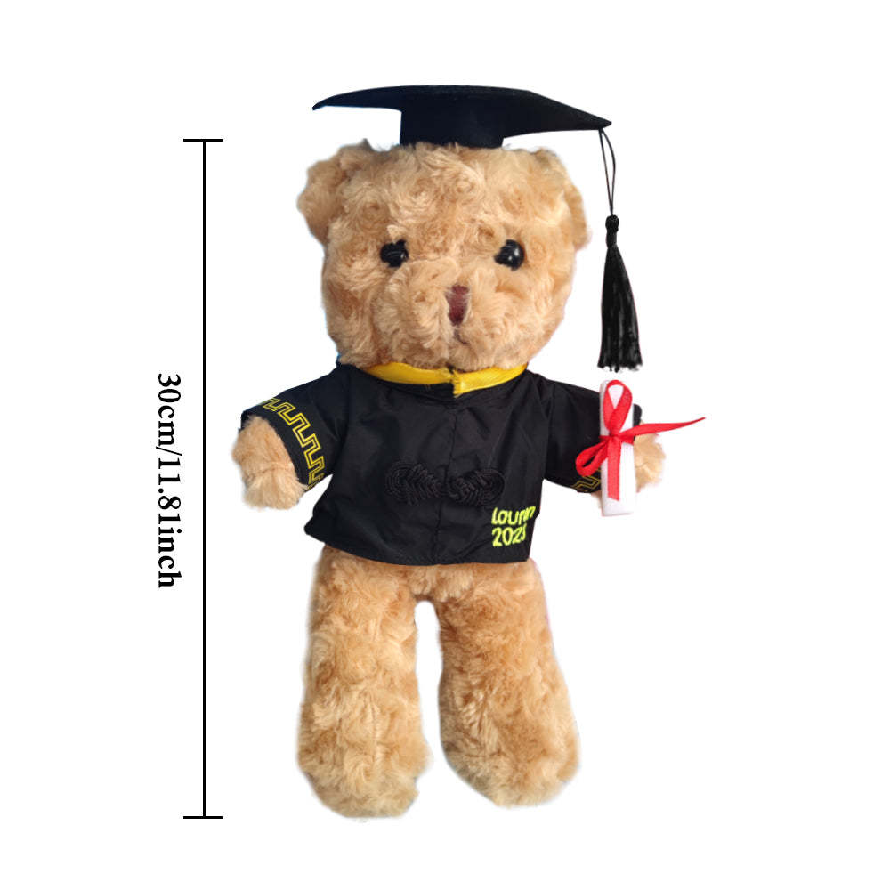 Personalized Graduation Bears Plush Stuffed Animal Bear for Graduation Gift