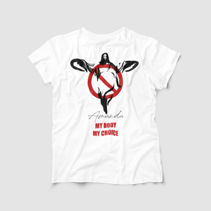 Custom T-Shirts for Women Engraved Name My Body My Choice Feminist T-shirt Gifts for Her