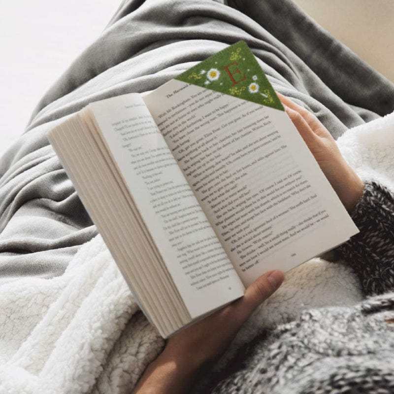 Personalized Bookmark with Initial Custom Embroidered Bookmark Gift for Book Lovers