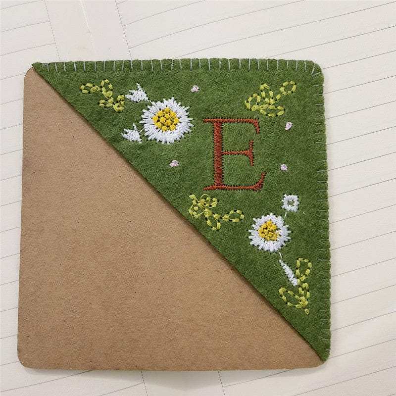 Personalized Bookmark with Initial Custom Embroidered Bookmark Gift for Book Lovers