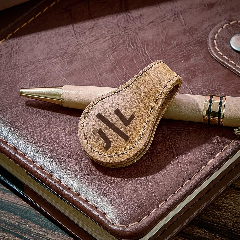 Personalized Alphabet Magnetic Leather Bookmark for Students  Custom Magnetic Bookmark for Readers