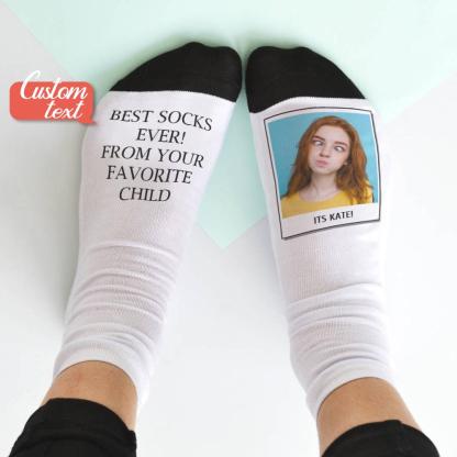 Custom Socks Photo Socks with Your Text Gifts for Lovers