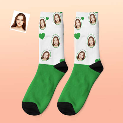 Custom Photo Thick Socks Custom Face Love Warm Gifts