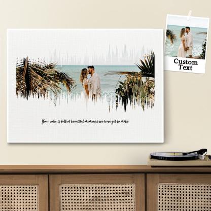 Custom Painting Sound Wave Photo Print Personalized Soundwave Canvas Amazing Wedding Gift Anniversary Gifts Without Frame