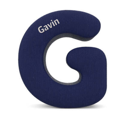 Personalized Alphabet Letter Pillow with Embroidery Name Custom Initial Cushion Unique Gifts