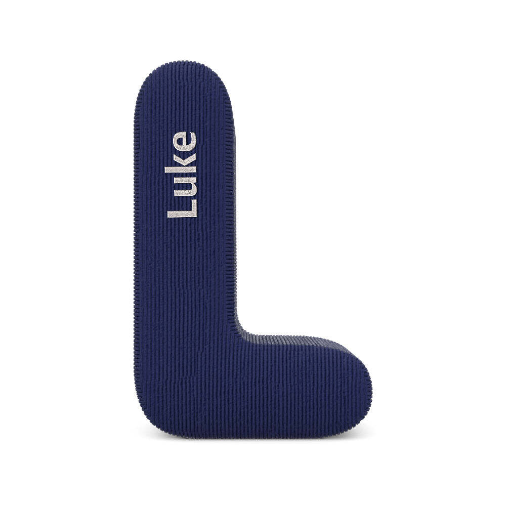 Personalized Alphabet Letter Pillow with Embroidery Name Custom Initial Cushion Unique Gifts