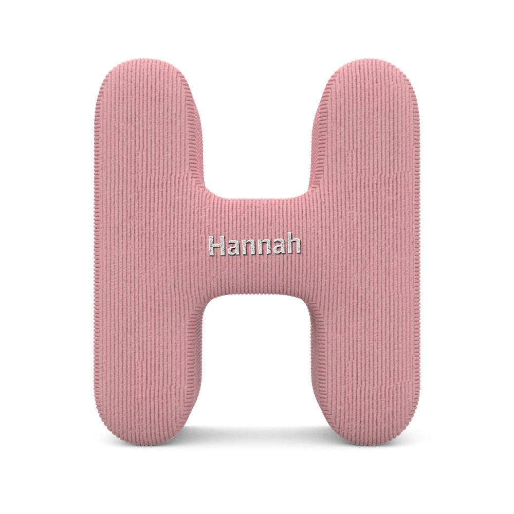 Personalized Alphabet Letter Pillow with Embroidery Name Custom Initial Cushion Unique Gifts