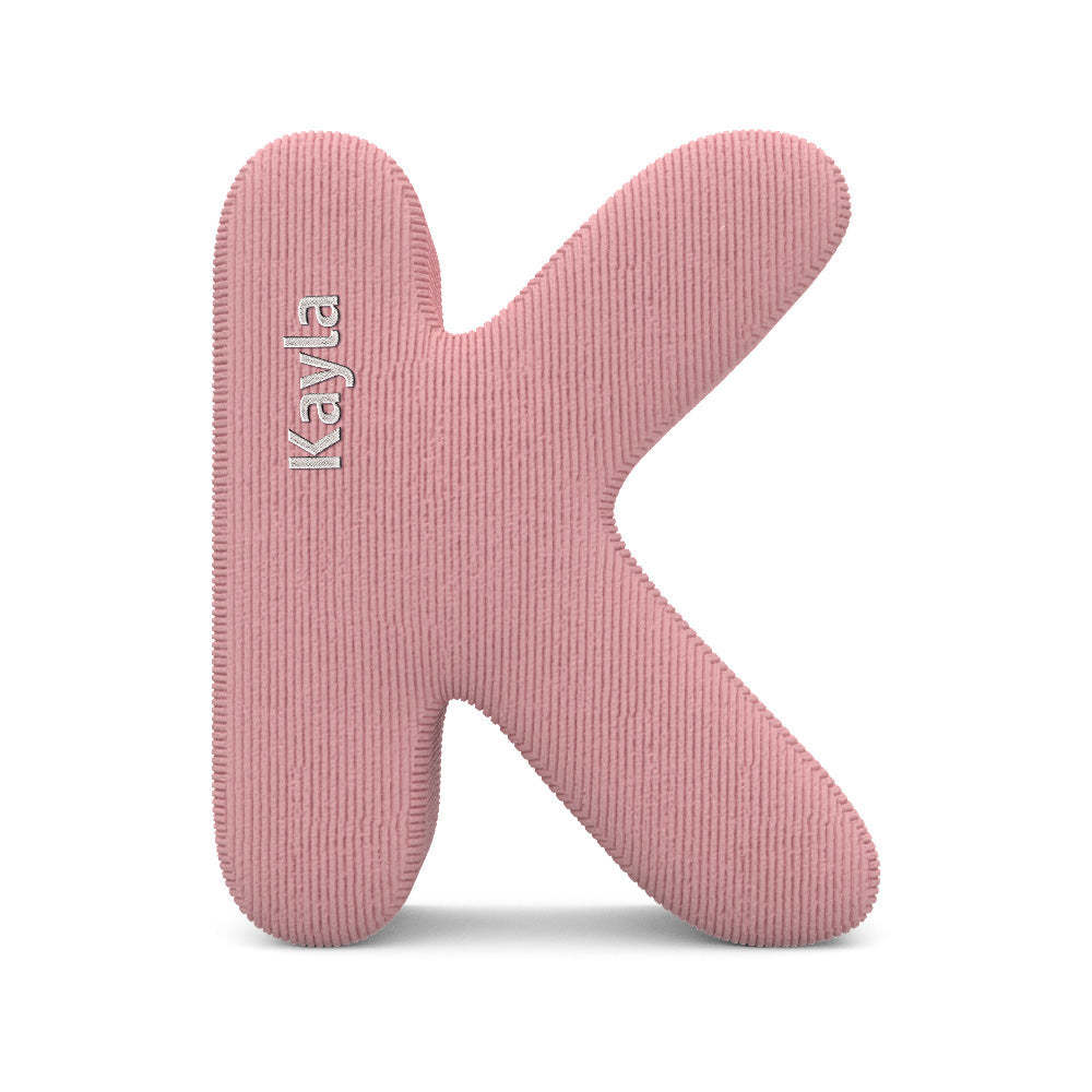 Personalized Alphabet Letter Pillow with Embroidery Name Custom Initial Cushion Unique Gifts