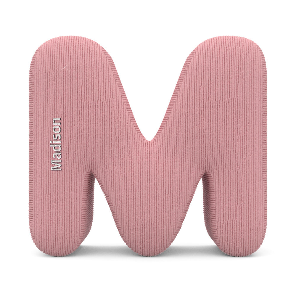 Personalized Alphabet Letter Pillow with Embroidery Name Custom Initial Cushion Unique Gifts