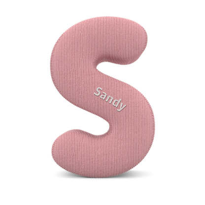 Personalized Alphabet Letter Pillow with Embroidery Name Custom Initial Cushion Unique Gifts